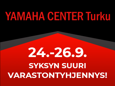 Syksyn suuri varastontyhjennys Yamaha Center Turussa