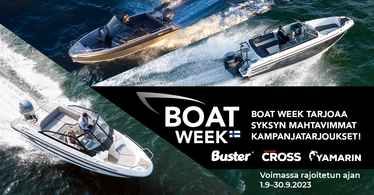 Syksyn 2023 BOAT WEEK on täällä - käännä keula kohti Yamaha Centeriä!