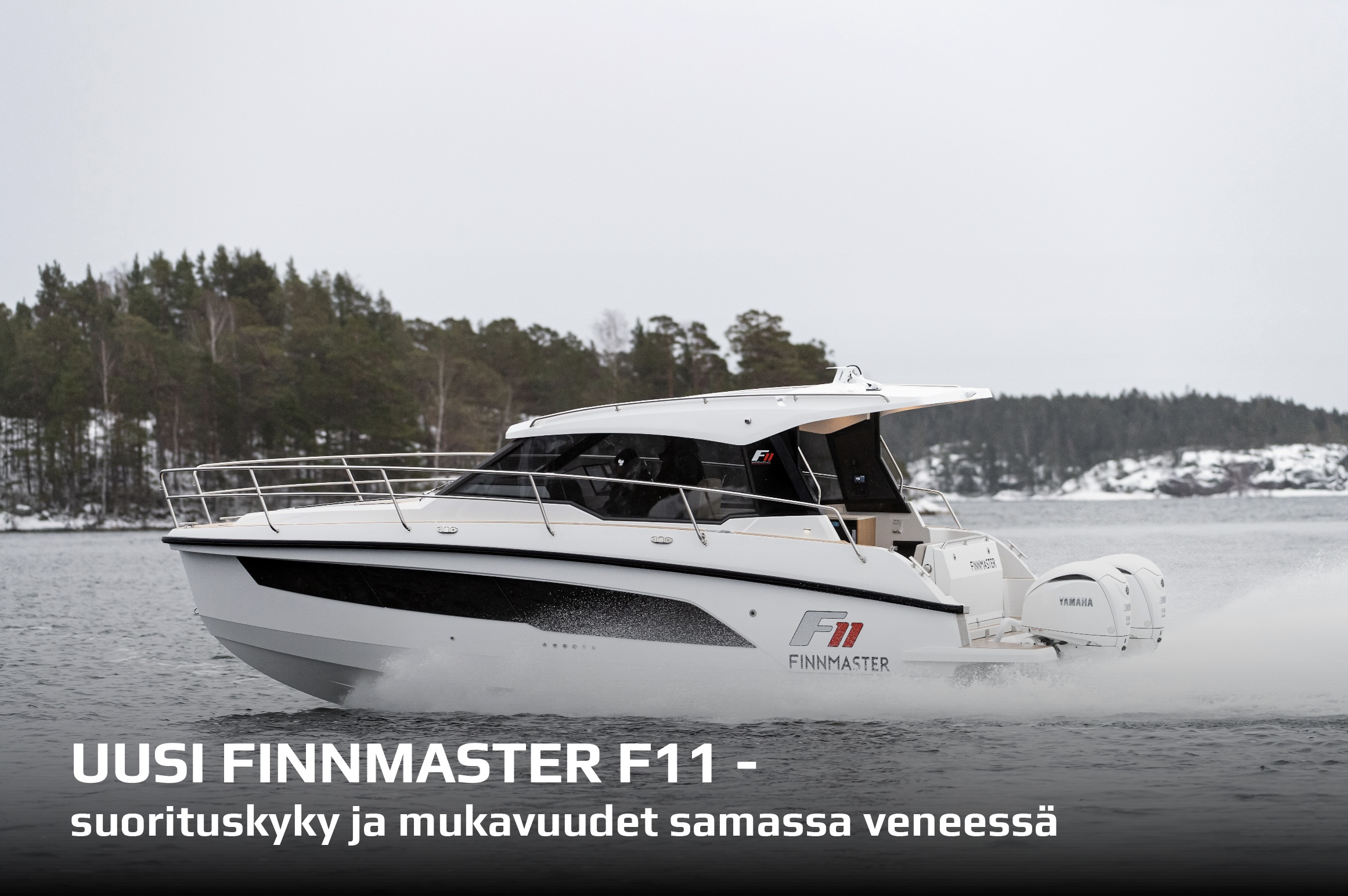 Ensiesittelyssä Finnmaster F11, Weekend -sarjan uusi lippulaiva.