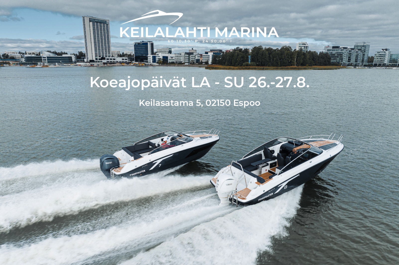 Veneilykesän kruunaa Keilalahden koeajot 26.-27.8.