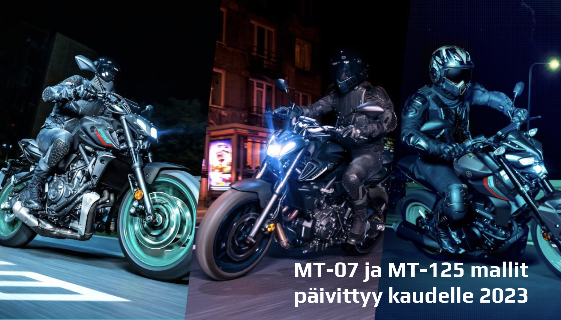 2023 päivitykset Yamaha MT-07 ja MT-125 malleihin