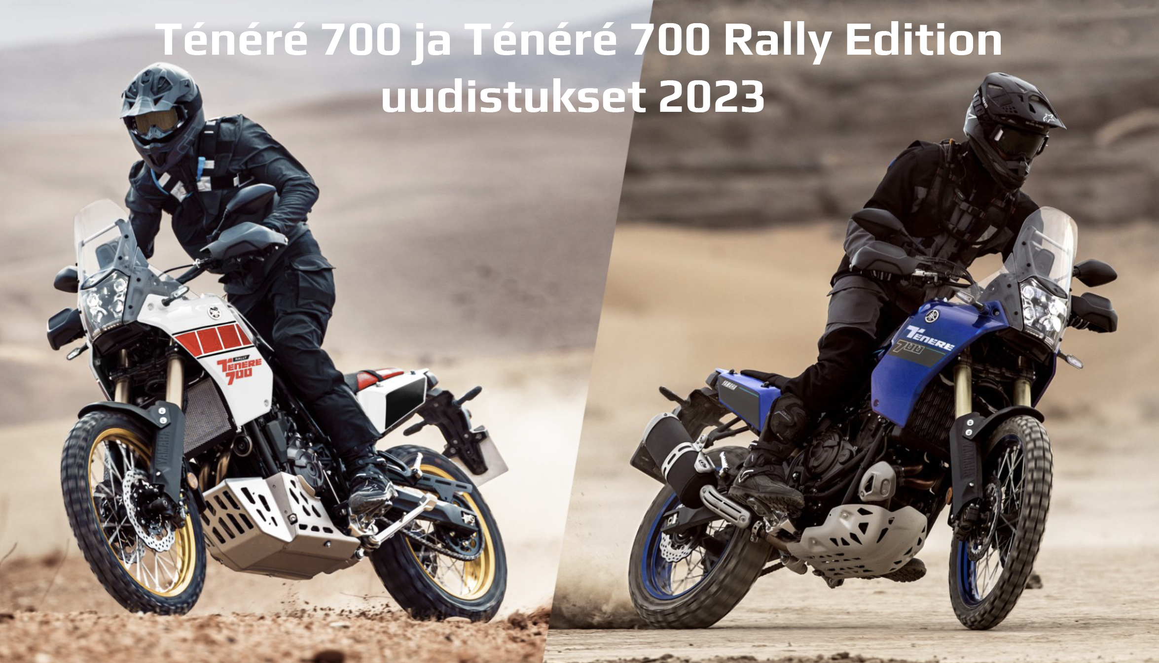 2023 Yamaha Ténéré 700 ja Ténéré 700 Rally Edition
